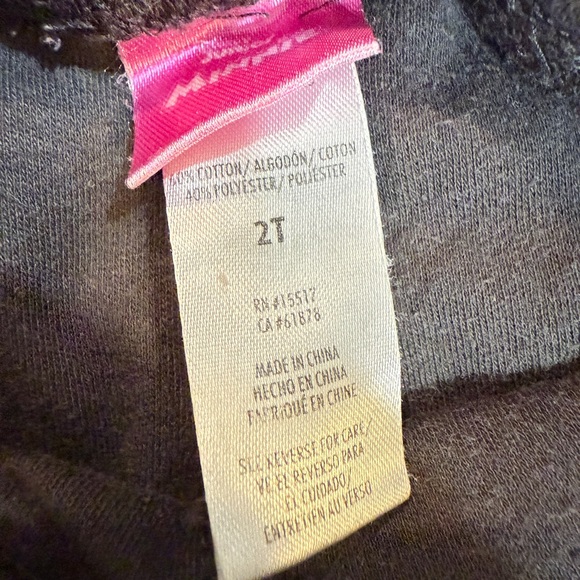 Disney Black Leggings with Minnie Mouse Design - Picture 3 of 4